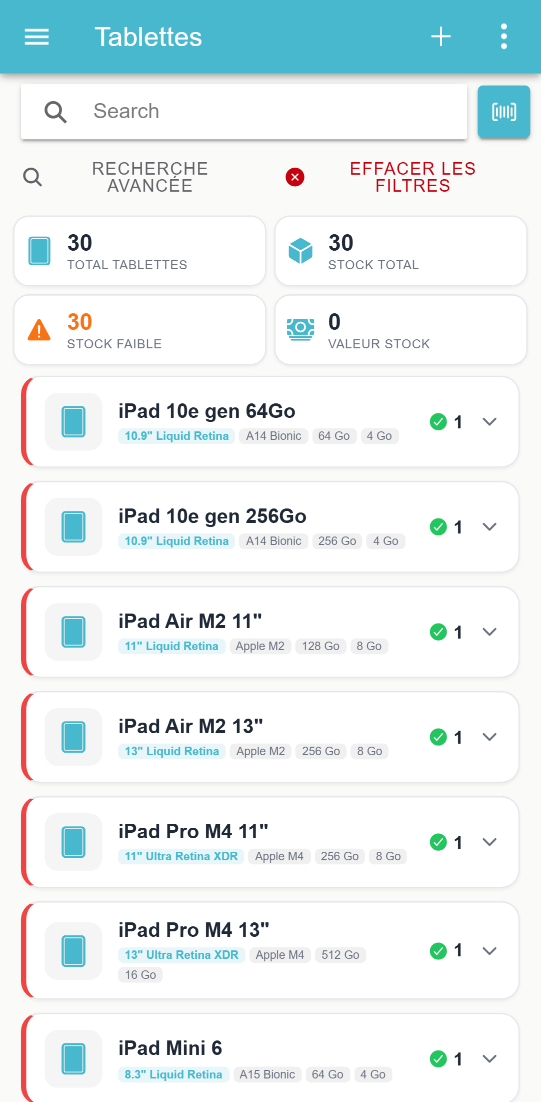 Écran MagtechPro sur téléphone — Tablettes