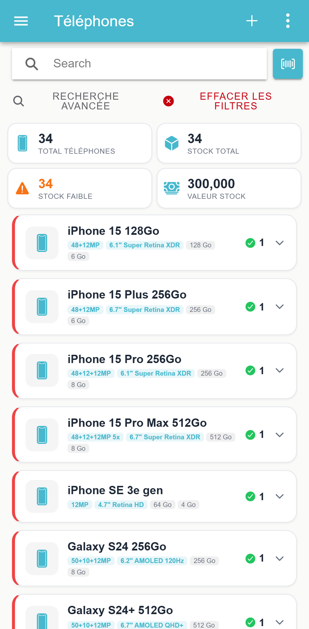 Écran MagtechPro sur téléphone — Téléphones